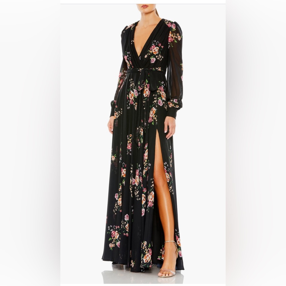 Floral long sleeve dress